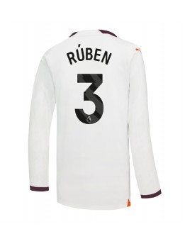 Moški Nogometna dresi replika Manchester City Ruben Dias #3 Gostujoči 2023-24 Dolgi rokav